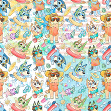 Load image into Gallery viewer, Dog summer seamless pattern