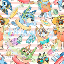 Load image into Gallery viewer, Dog summer seamless pattern