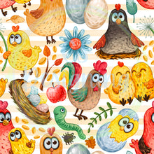 Load image into Gallery viewer, Chicken seamless pattern