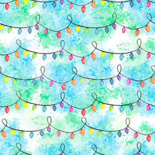 Load image into Gallery viewer, Christmas lights seamless pattern