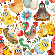 Load image into Gallery viewer, Chicken seamless pattern