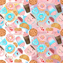 Load image into Gallery viewer, Valentines coffee seamless pattern