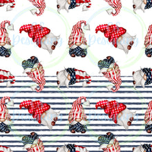 Load image into Gallery viewer, Patriotic gnomes seamless pattern