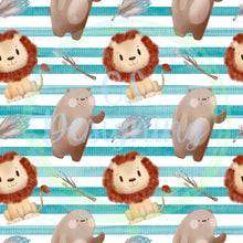 Load image into Gallery viewer, Lions and bears seamless pattern