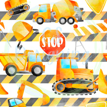 Load image into Gallery viewer, Construction seamless pattern