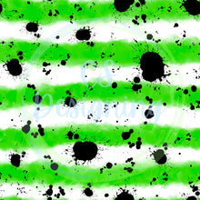Load image into Gallery viewer, Black splatter stripes seamless pattern