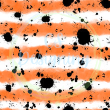 Load image into Gallery viewer, Black splatter stripes seamless pattern