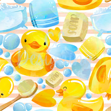 Load image into Gallery viewer, Bath time seamless pattern