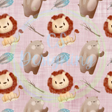 Load image into Gallery viewer, Lions and bears seamless pattern