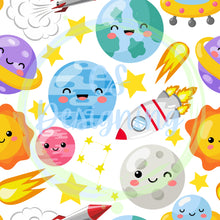 Load image into Gallery viewer, Space seamless pattern