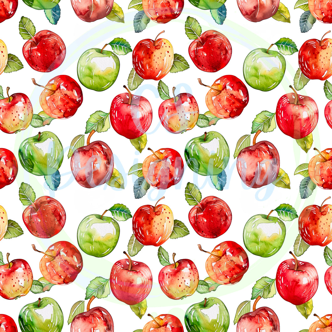 Apples seamless pattern