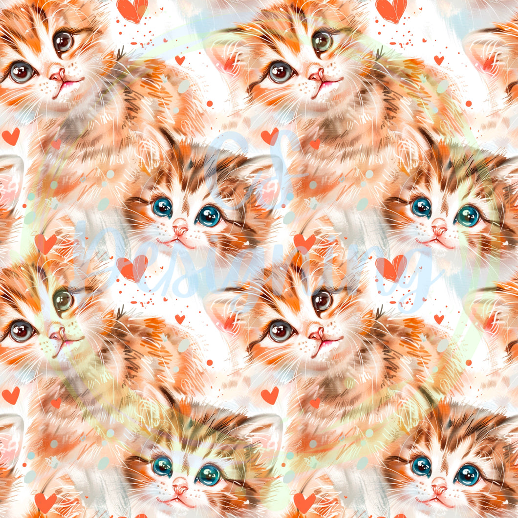 Cat seamless pattern