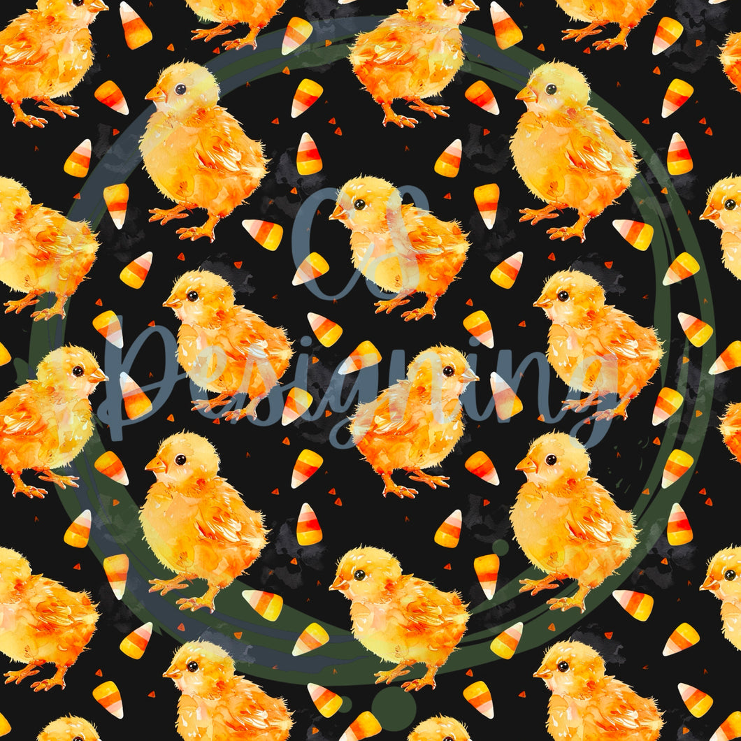 Chicks seamless pattern