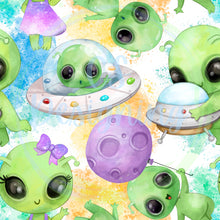 Load image into Gallery viewer, Aliens seamless pattern
