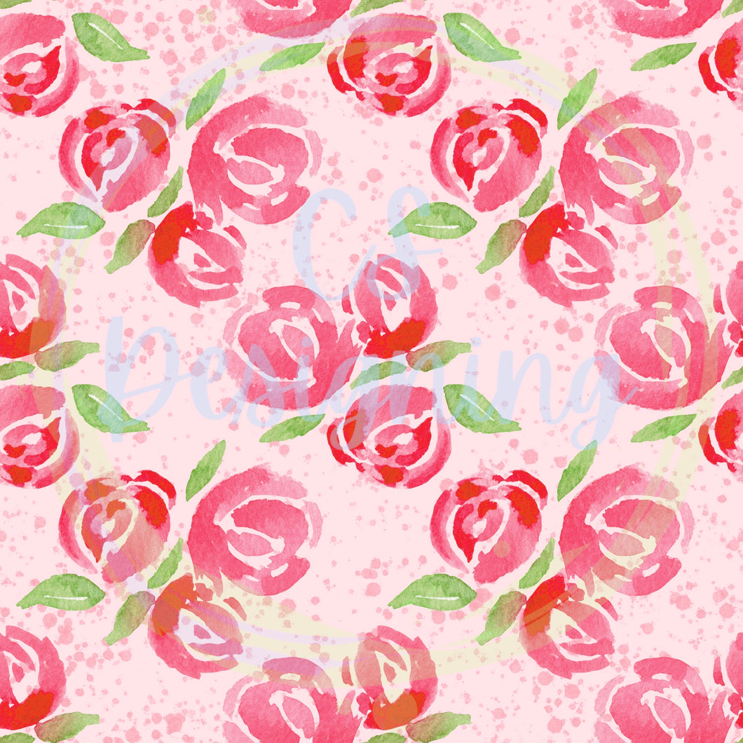 Roses seamless pattern