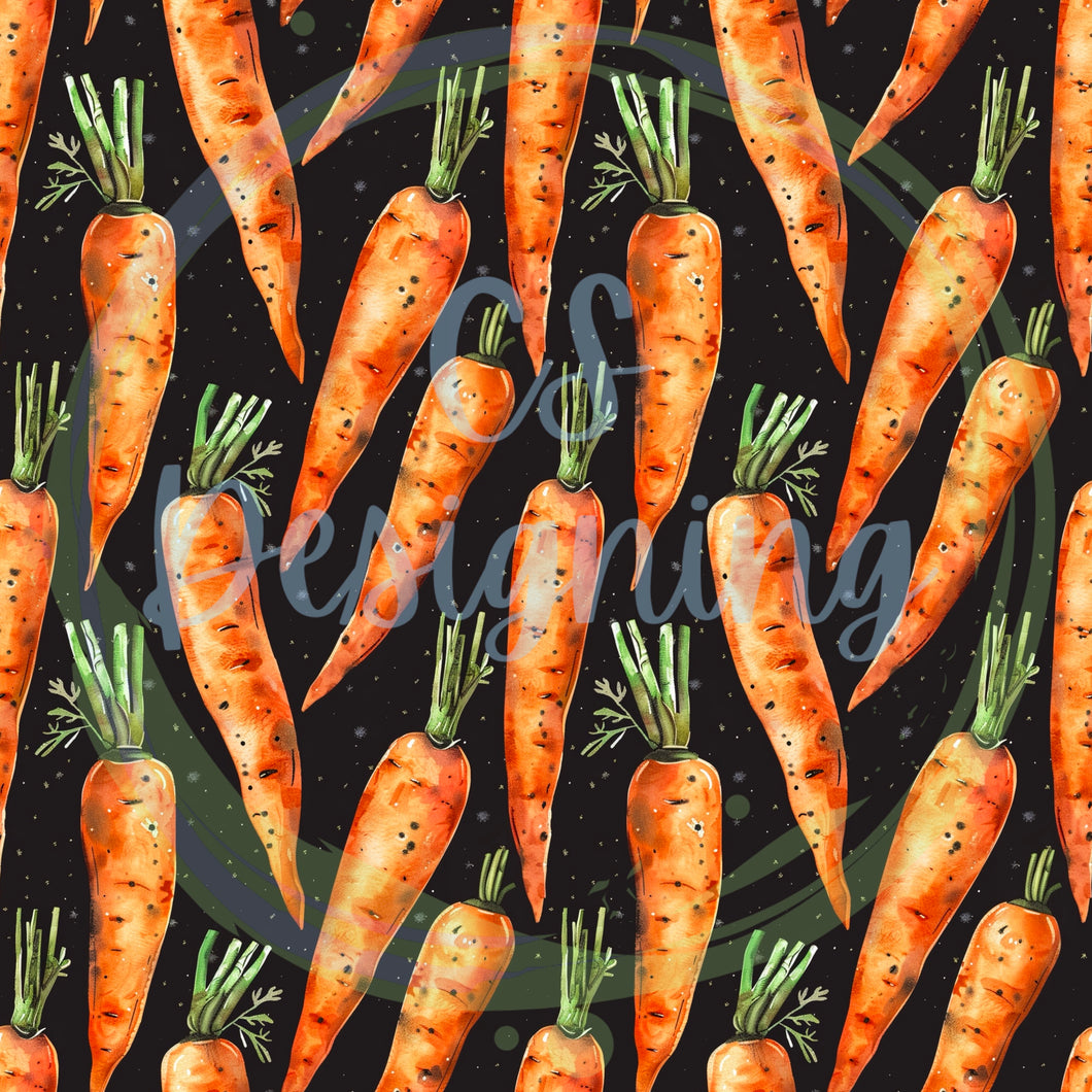 Carrots seamless pattern