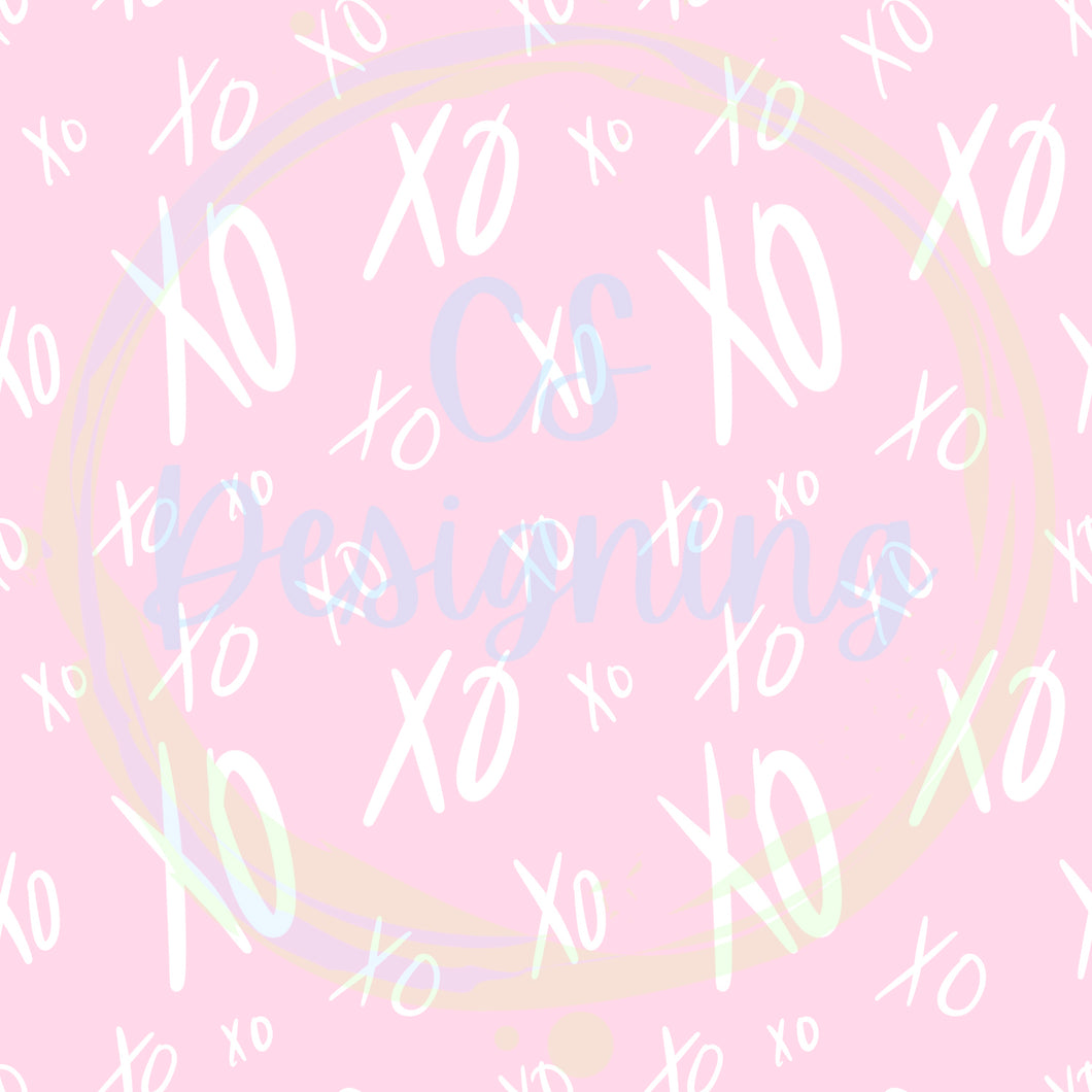 XO vday seamless pattern