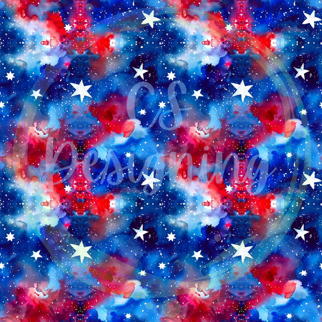 Fourth of July stars seamless pattern