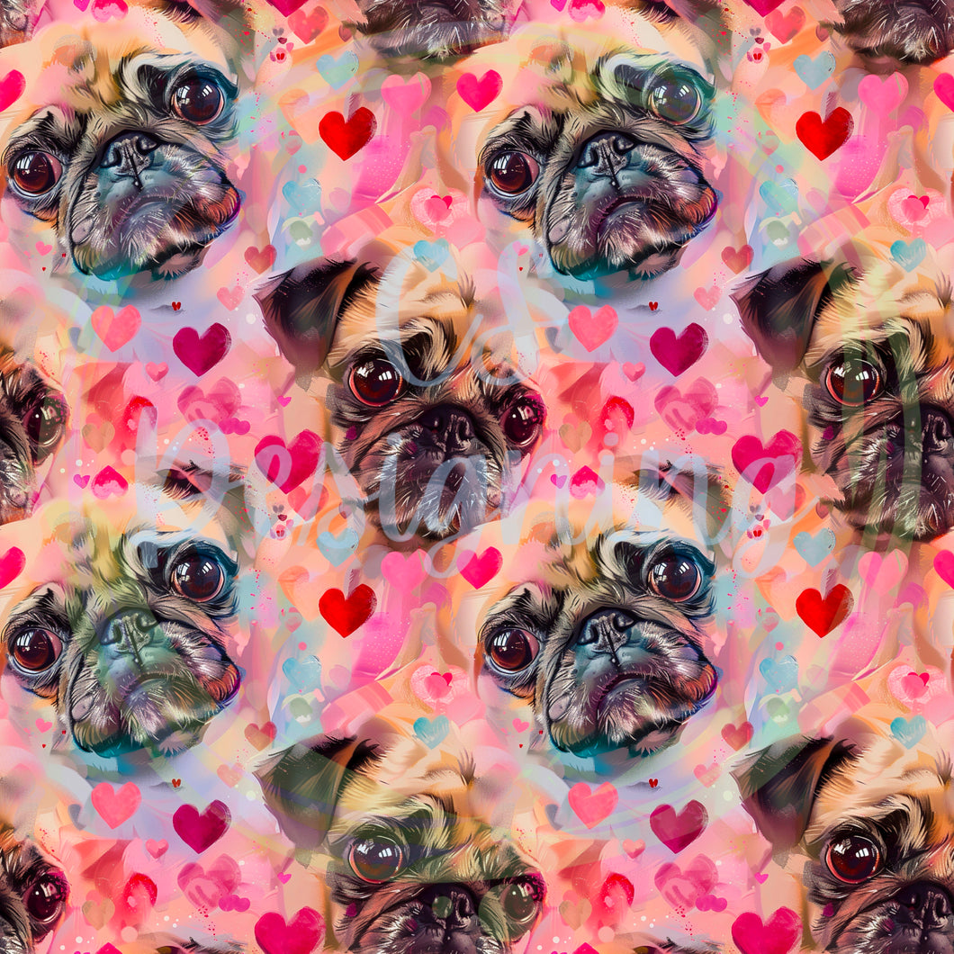 Dog seamless pattern