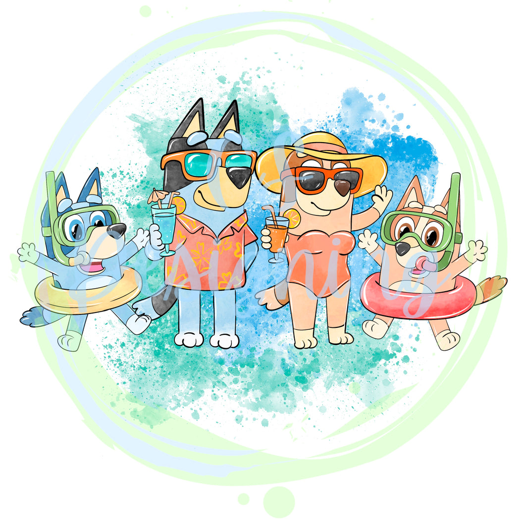 Dog summer PNG