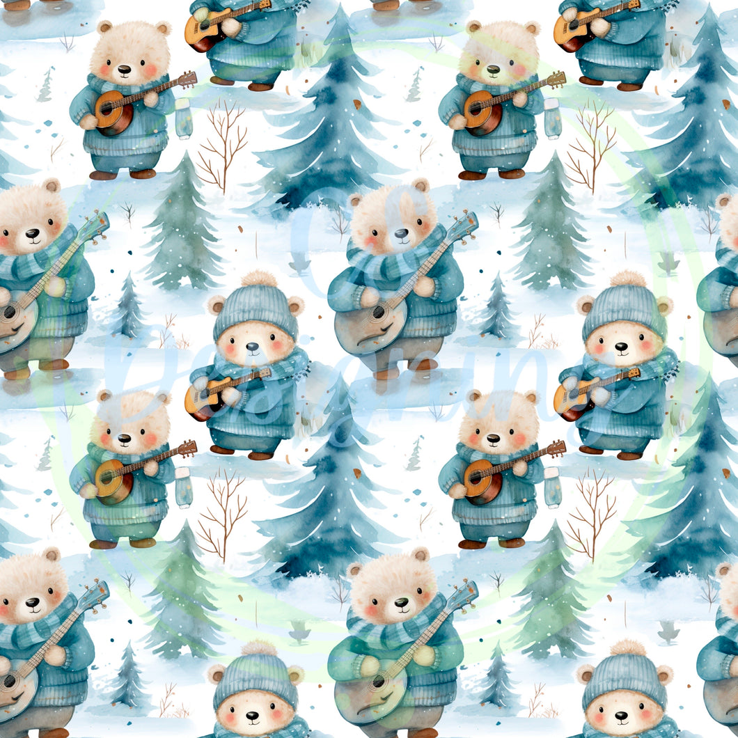 Bears seamless pattern