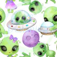 Load image into Gallery viewer, Aliens seamless pattern
