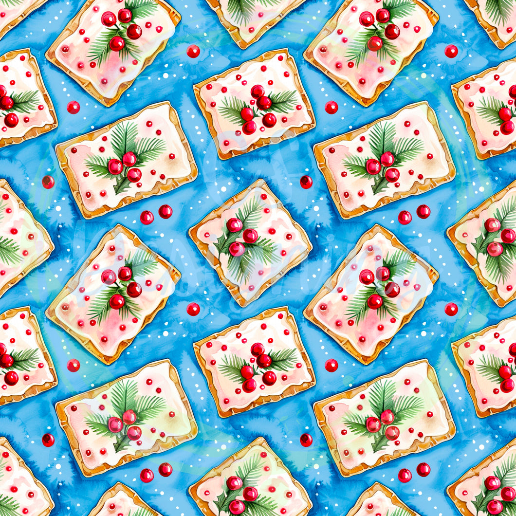Christmas poptarts seamless pattern