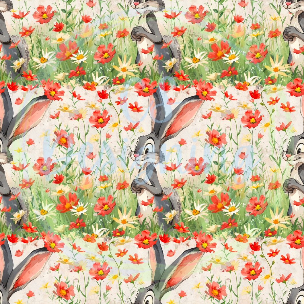 Bunny seamless pattern