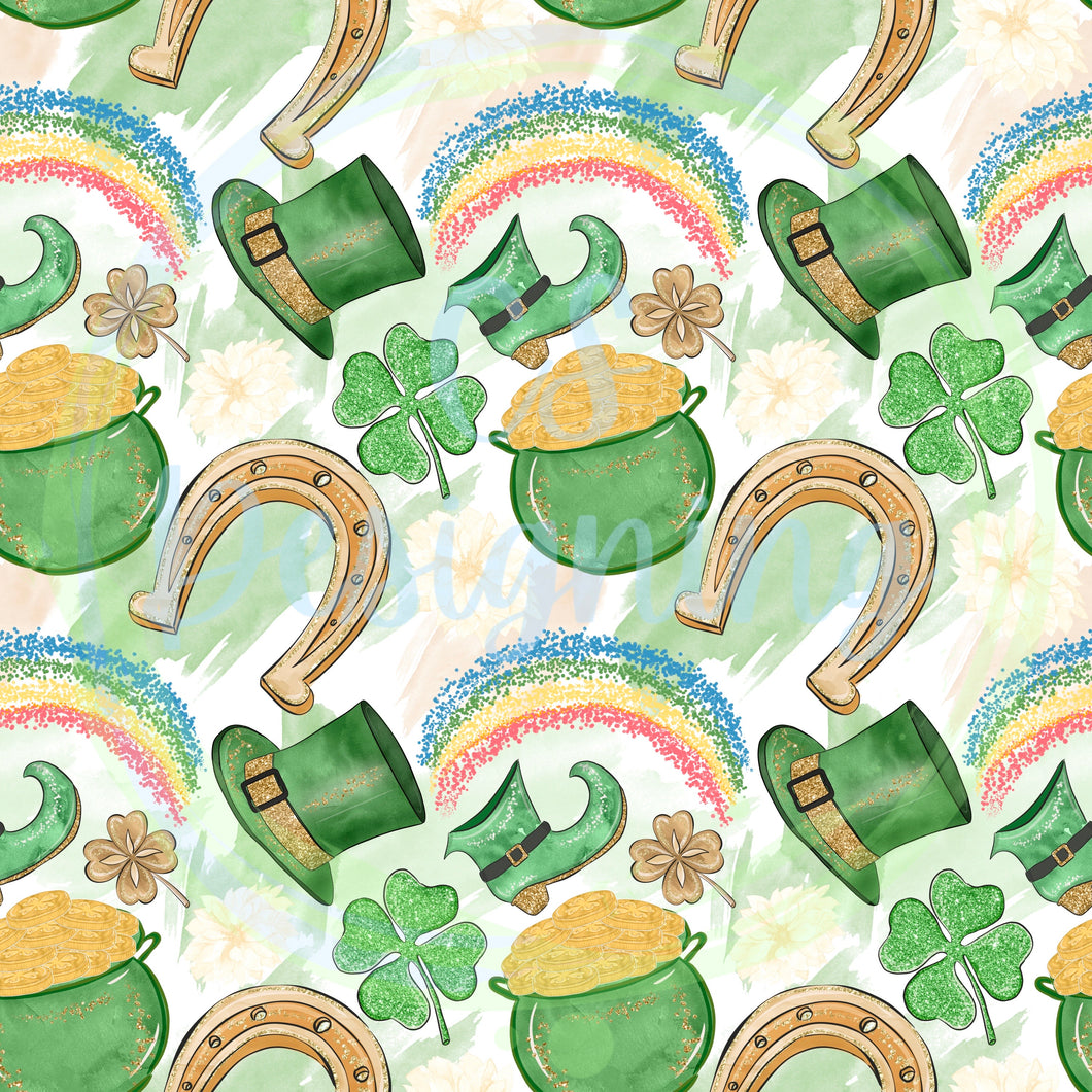 Glitter St Patricks Day seamless pattern (LIMITED TO 30)