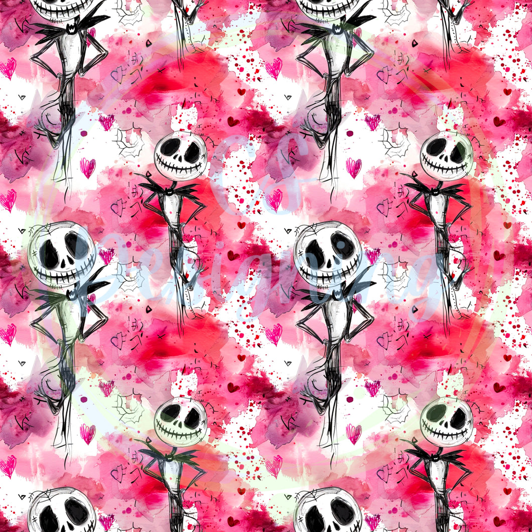 Vday jack seamless pattern