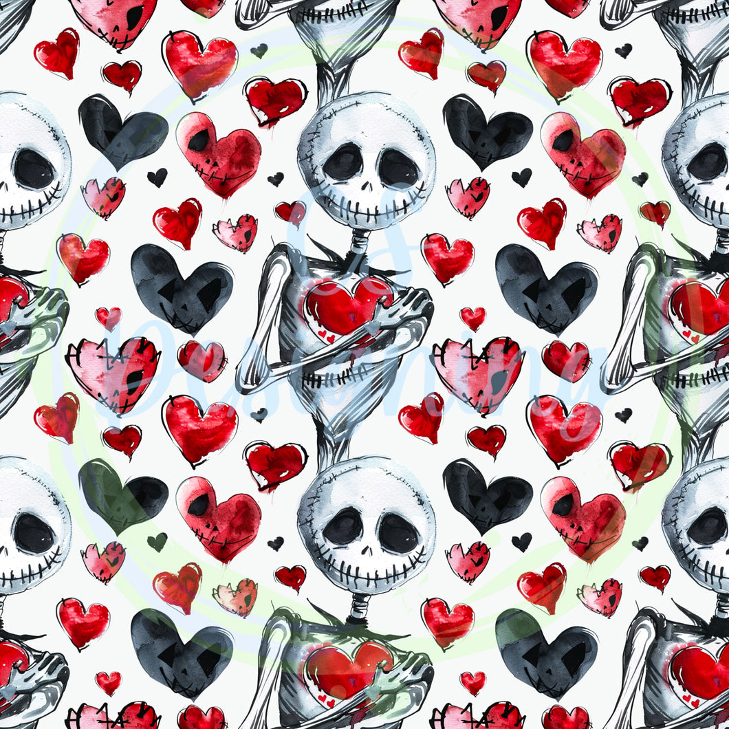 Vday jack seamless pattern