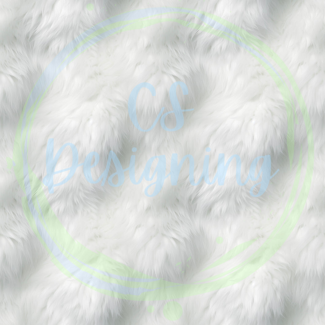 Bear fur white seamless pattern