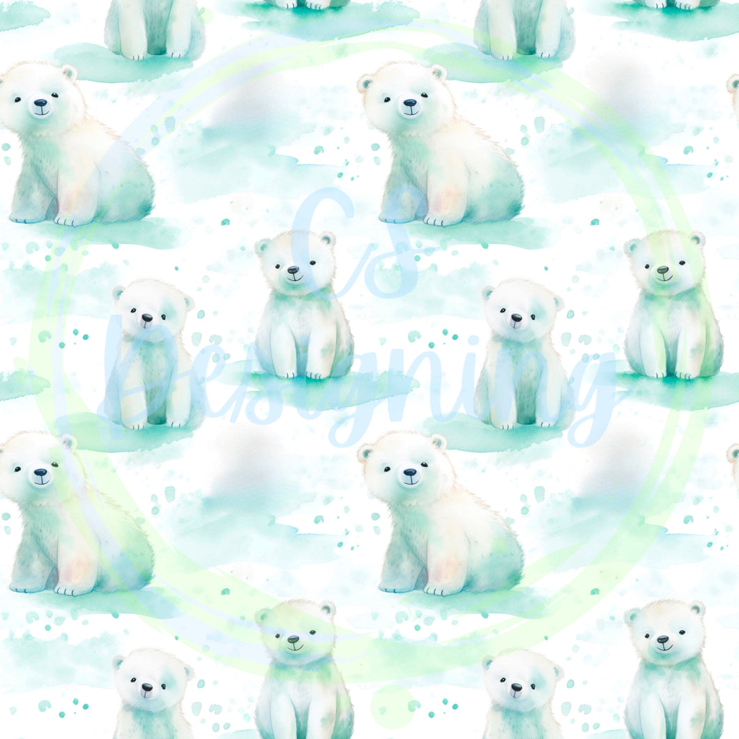 Bears seamless pattern