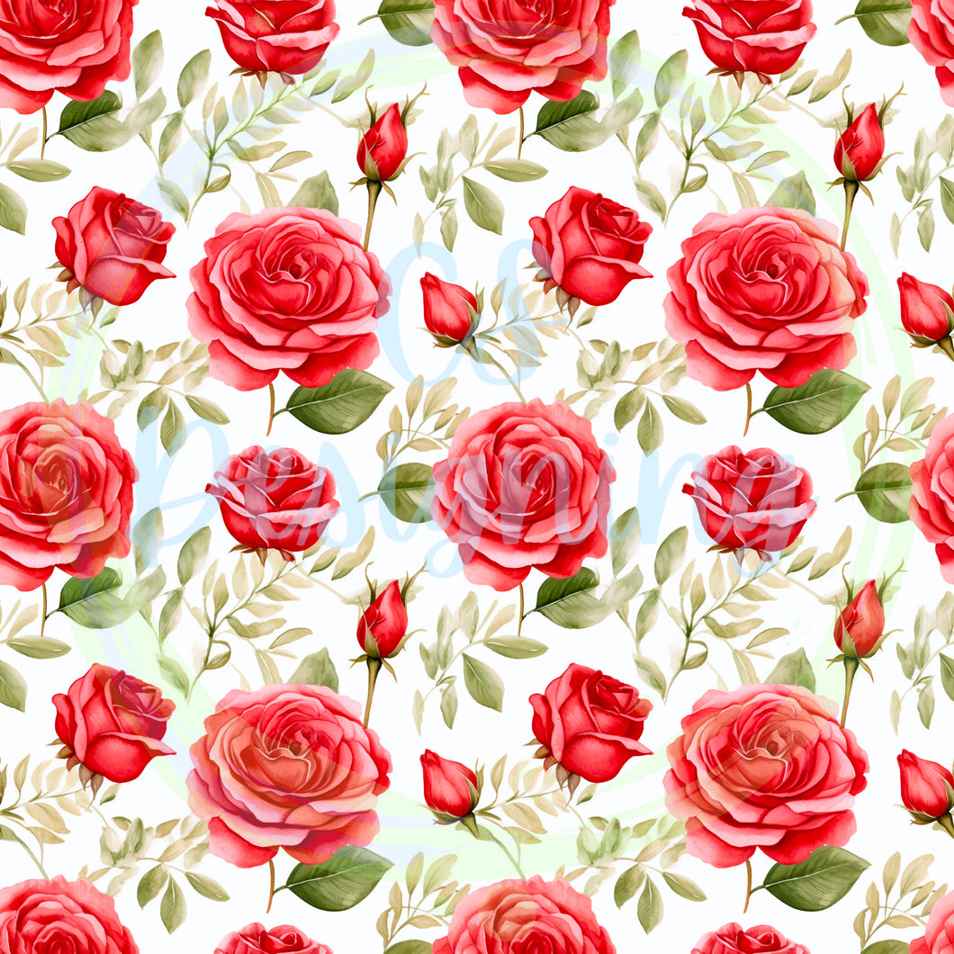 Roses seamless pattern