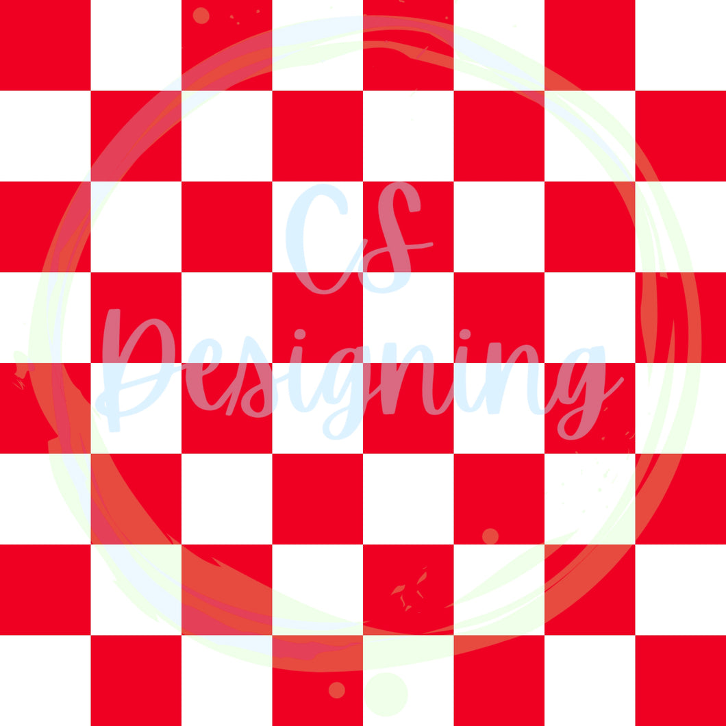 Red checker seamless pattern