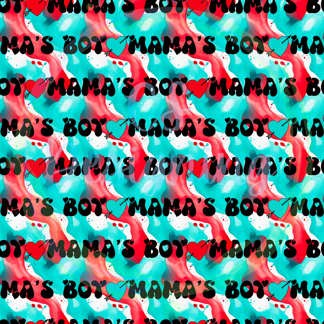 Mamas boy seamless pattern