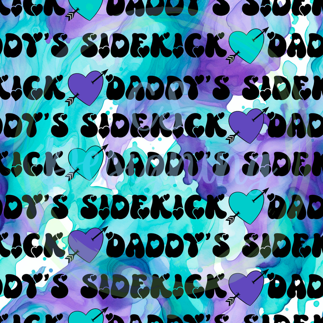 Daddy’s sidekick seamless pattern