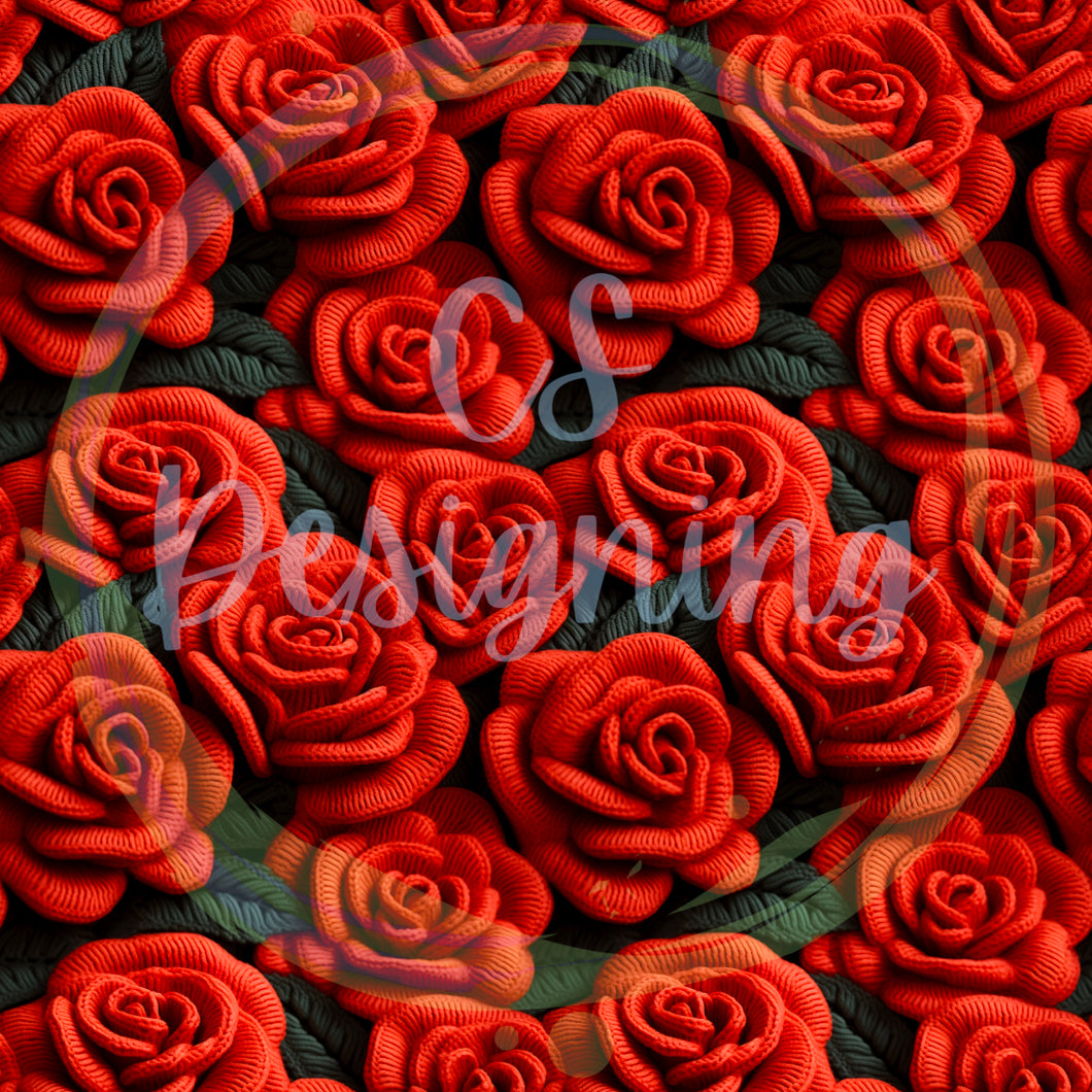 Roses seamless pattern