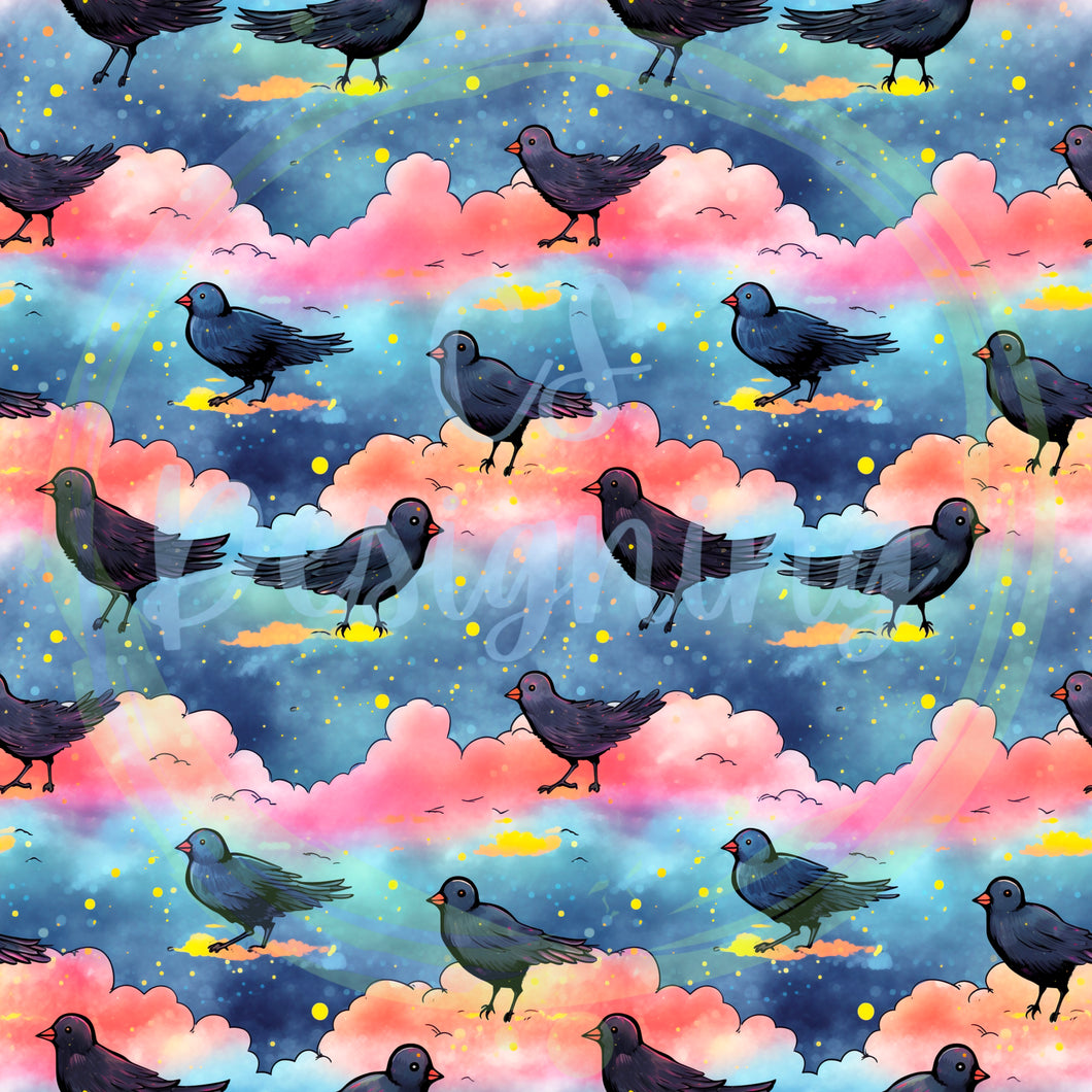 Birds seamless pattern