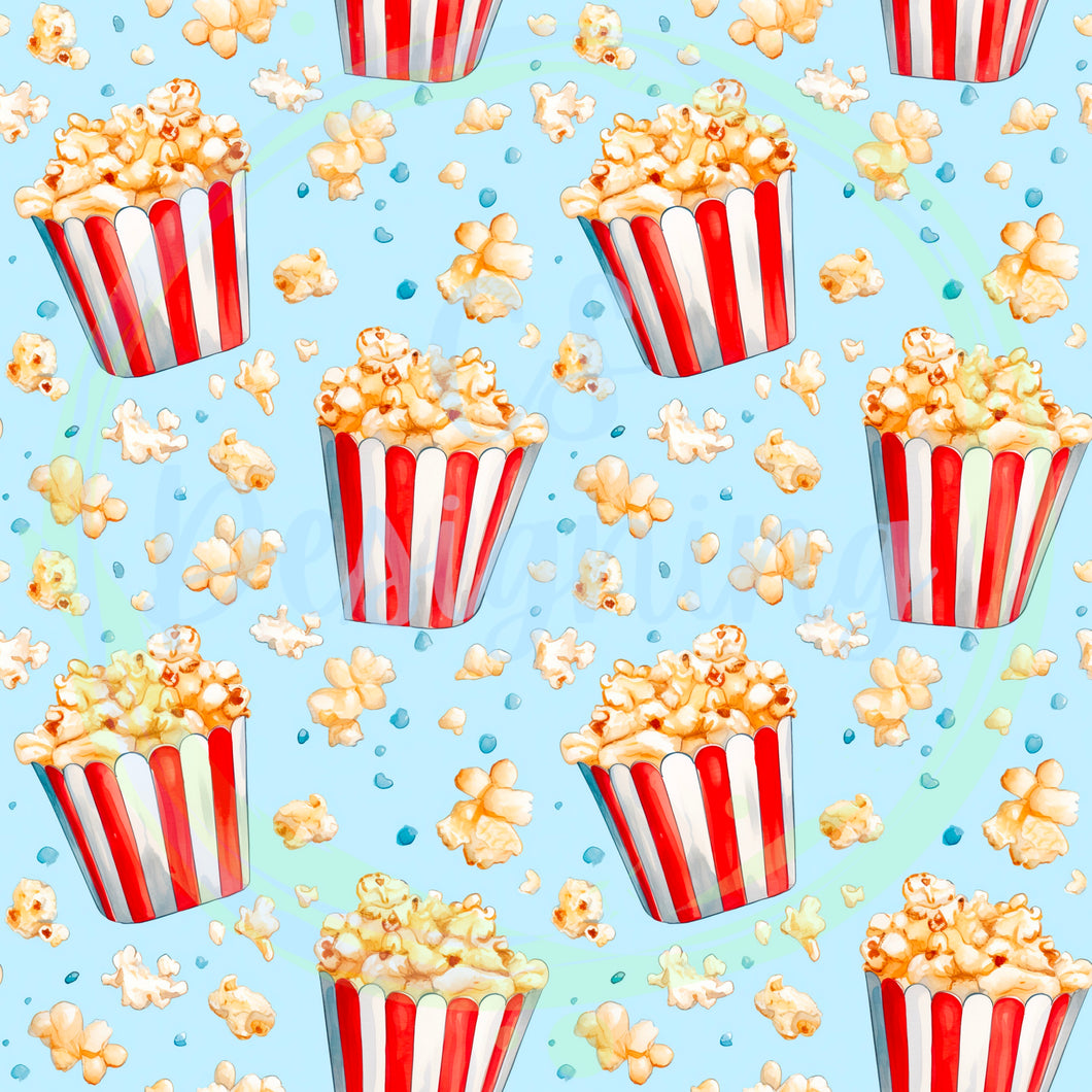 Popcorn seamless pattern