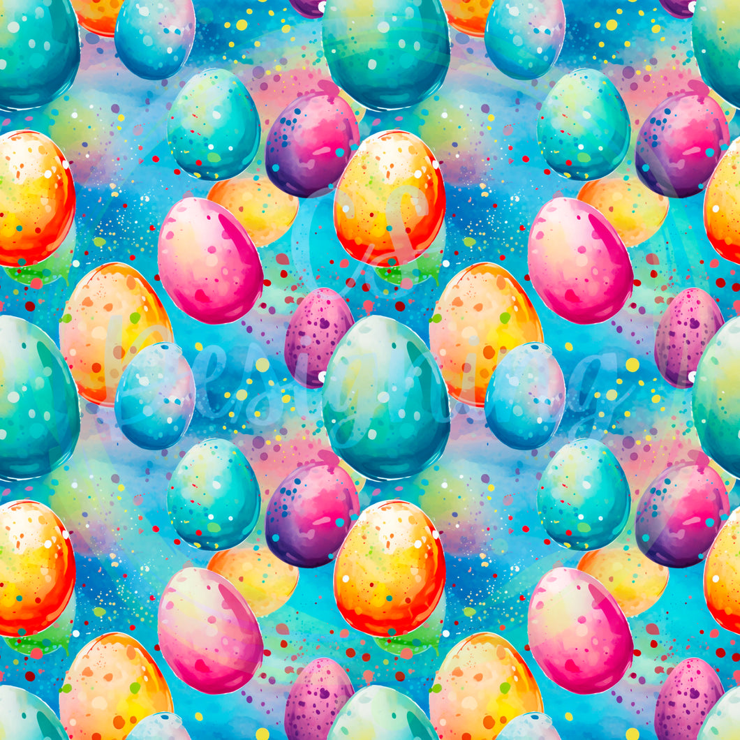 Easter eggs seamless pattern