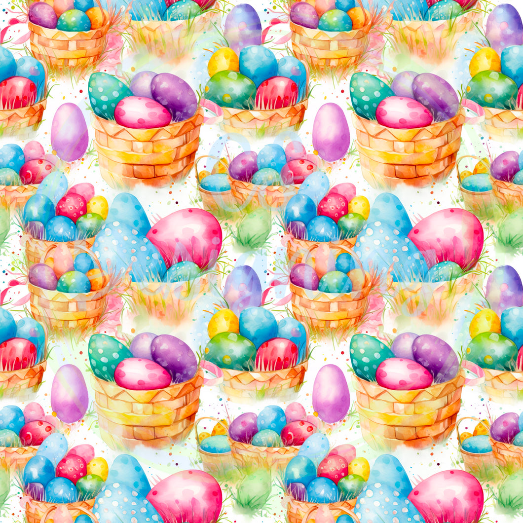 Easter eggs seamless pattern