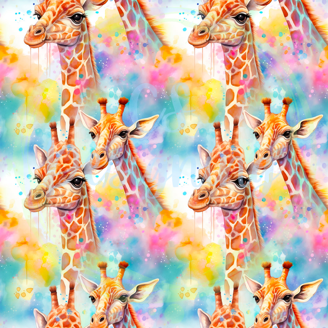 Giraffe seamless pattern