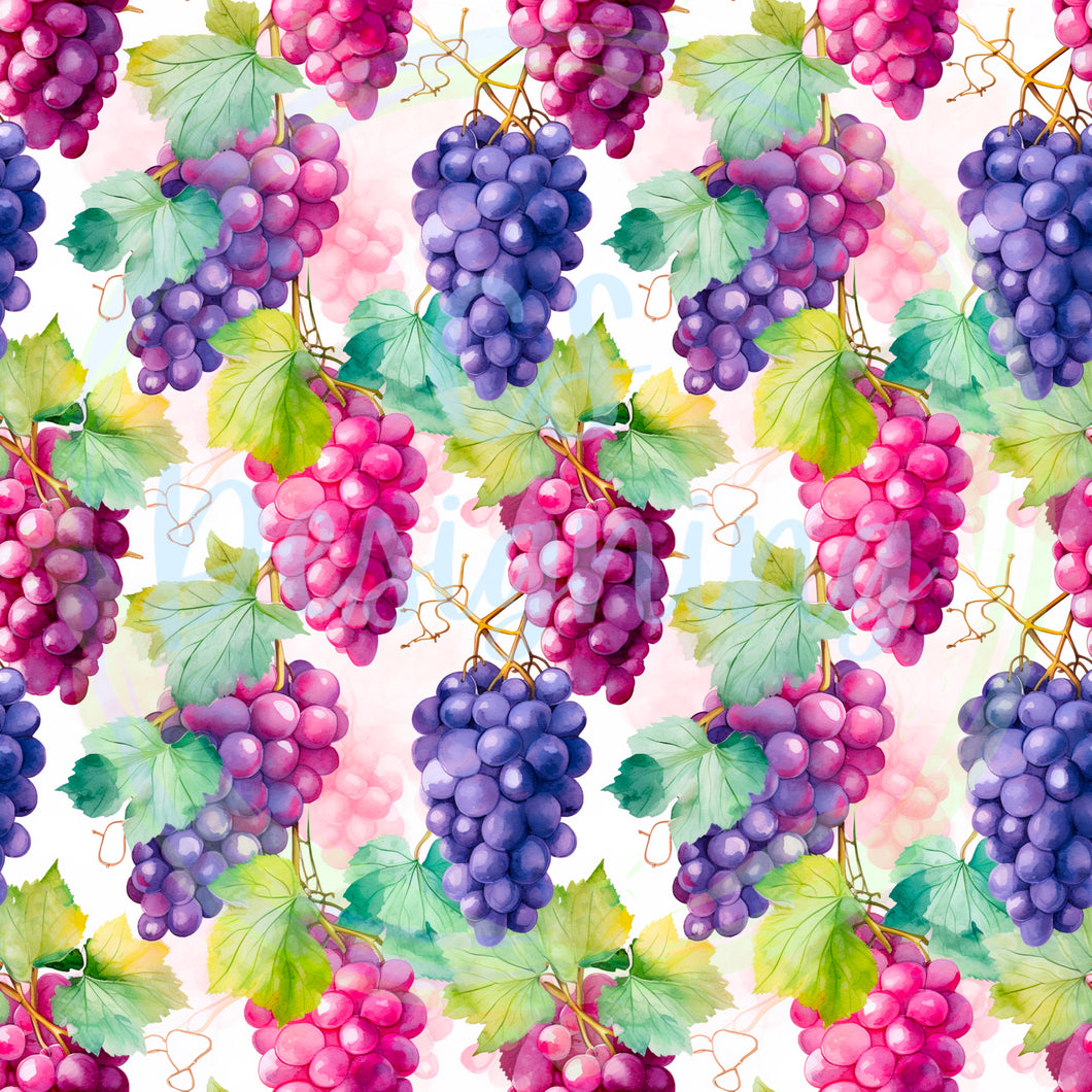Grapes seamless pattern