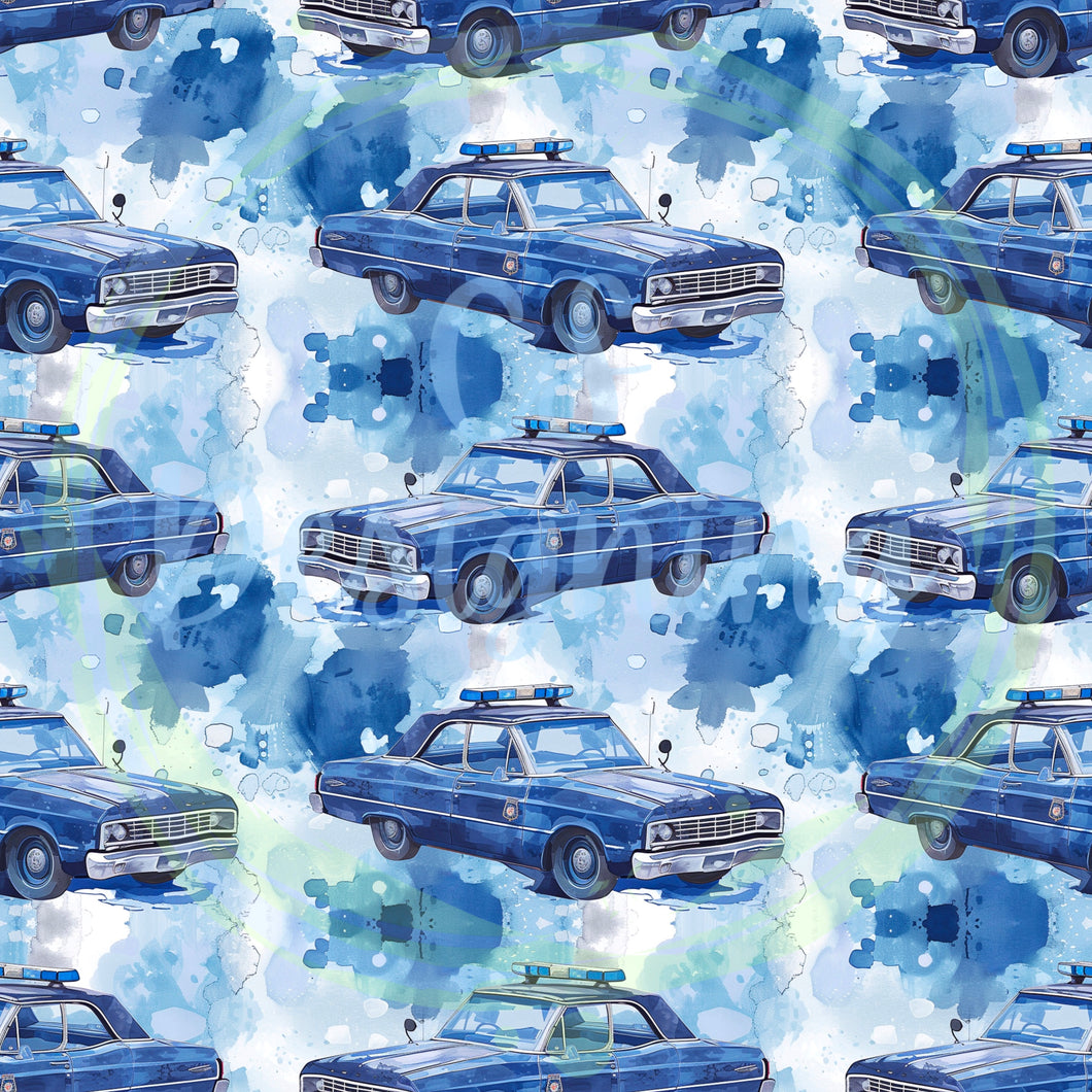 Police car seamless pattern