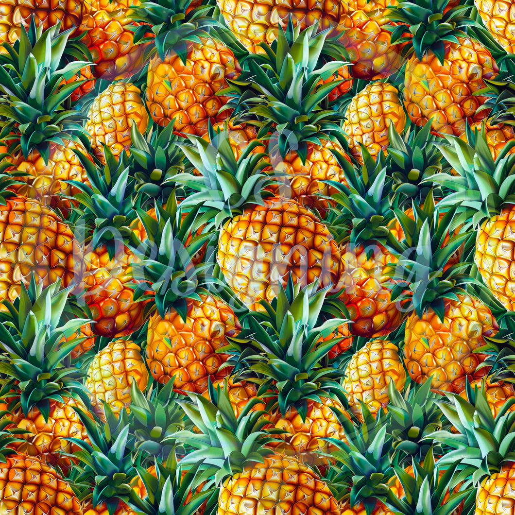 Pineapples seamless pattern