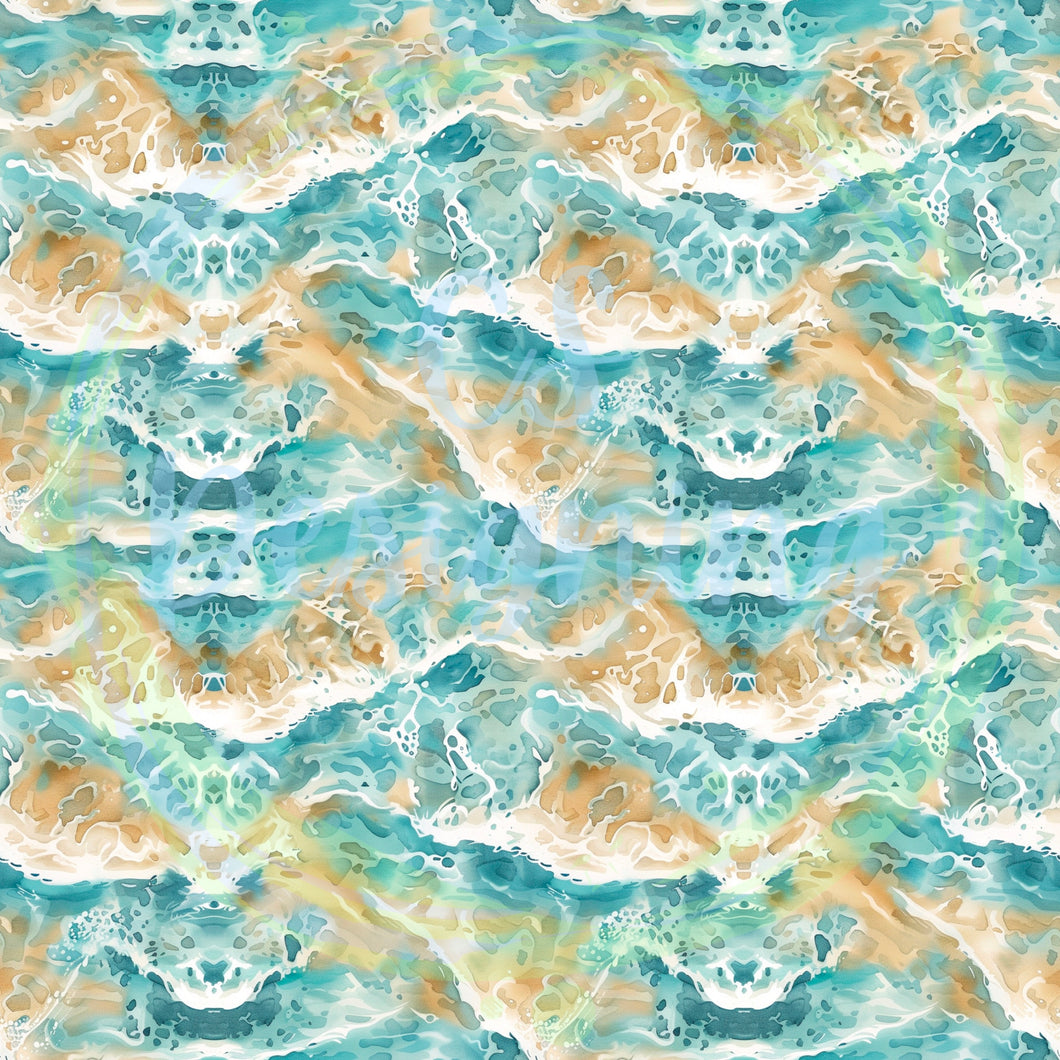 Beach seamless pattern