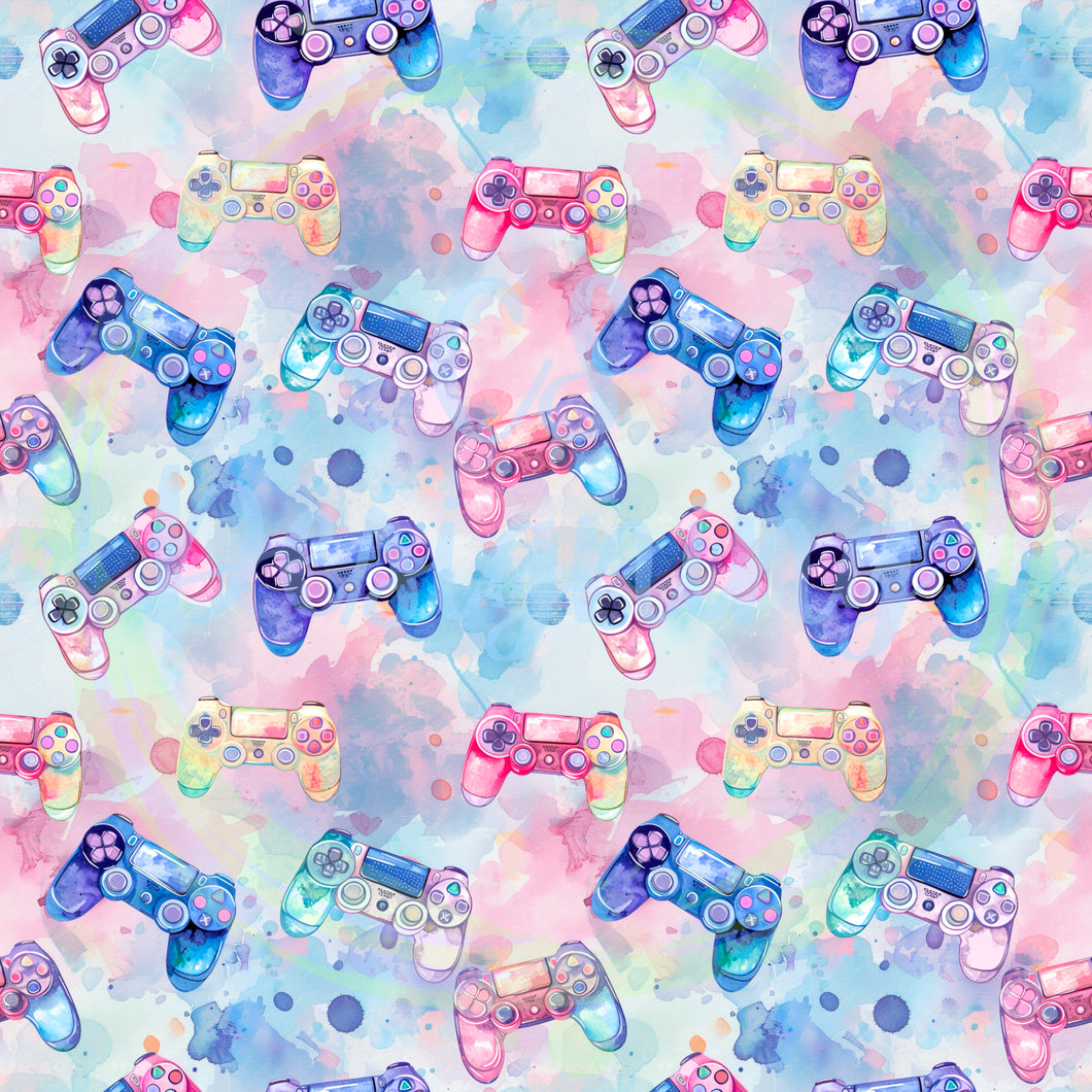 Gaming controller seamless pattern