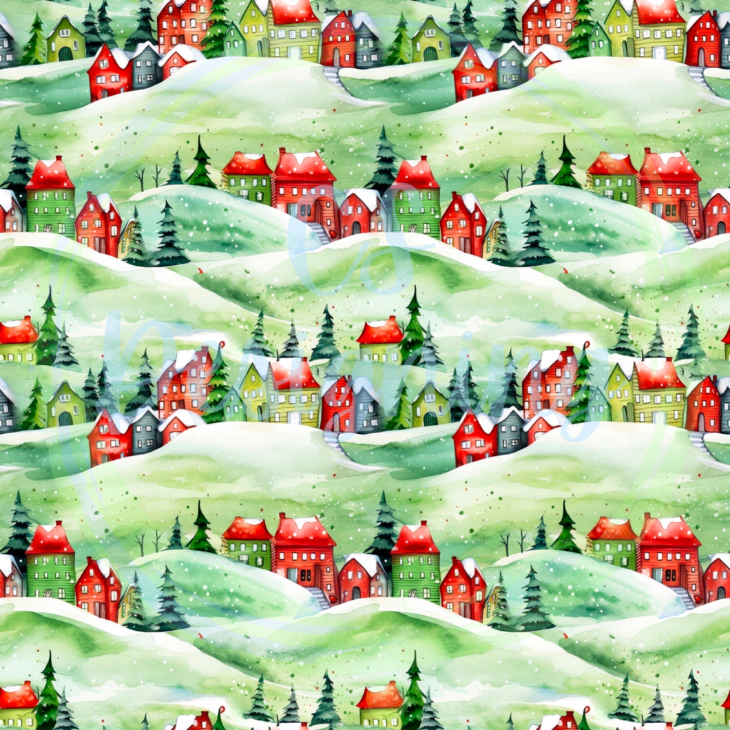 Whoville seamless pattern