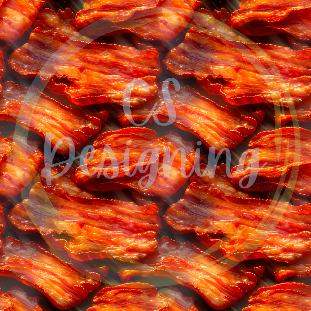 Bacon seamless pattern